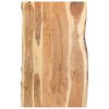 vidaXL Tampo de mesa 100x(50-60)x3,8 cm madeira de ac&aacute;cia maci&ccedil;a