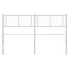 vidaXL Cabeceira de cama 120 cm metal branco