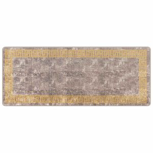 vidaXL Passadeira MARSA Cinzento 80 x 200 cm Poli&eacute;ster e PVC