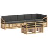 vidaXL Conjunto de Sof&aacute;s para Exterior 8 pcs Branco e Antracite