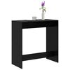 vidaXL Mesa de bar Carvalho Preto 102 x 50 x 103,5 cm