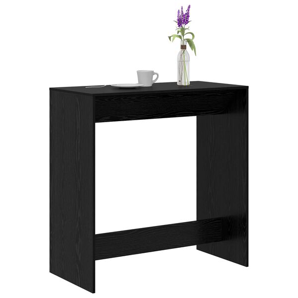 vidaXL Mesa de bar Carvalho Preto 102 x 50 x 103,5 cm