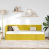 vidaXL Estrutura de Cama de Canto Amarelo 80 cm x 200 cm Veludo