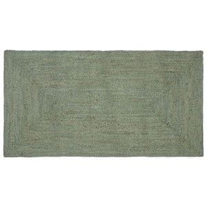 vidaXL Tapetes de &aacute;rea Retangular Verde-Azeitona 100 x 200 cm Juta