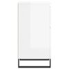 vidaXL Aparadores 2 pcs 40x35x70 cm deriv. de madeira branco brilhante