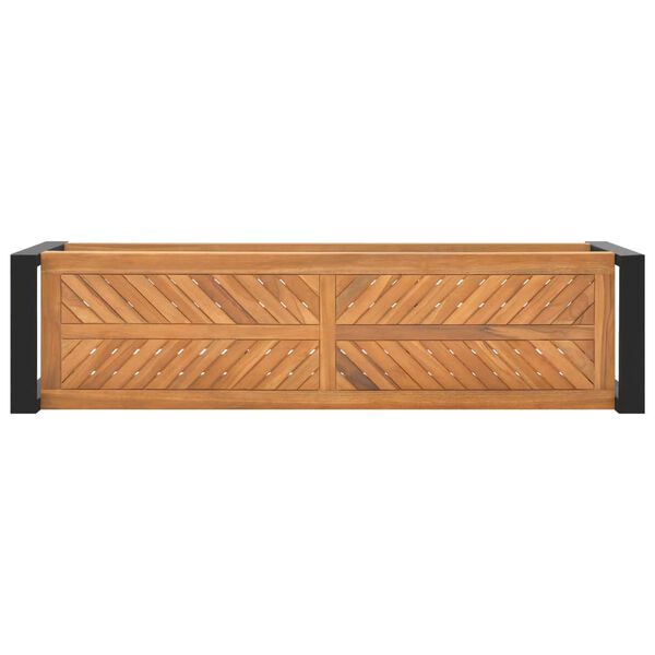 vidaXL Banco 120 cm madeira de teca maci&ccedil;a