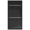 vidaXL Roupeiro 100x50x200 cm contraplacado preto
