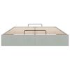vidaXL Otomano Bed Frame No Colch&atilde;o Cinzento Claro 140x190 cm Veludo