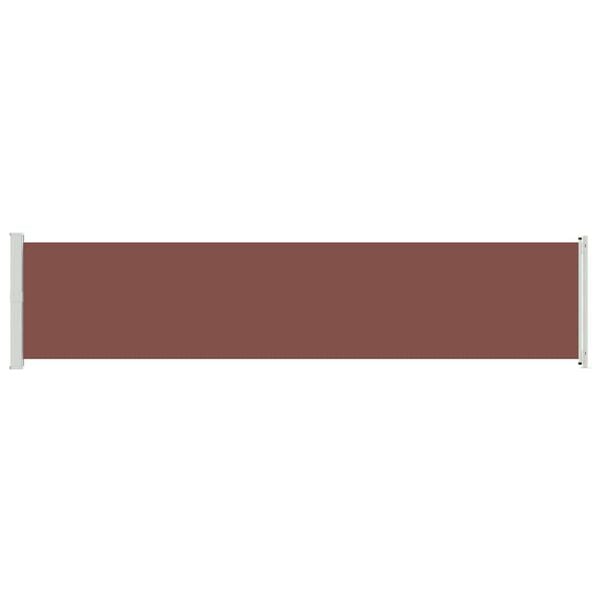 vidaXL Toldo lateral retr&aacute;til para p&aacute;tio 140x600 cm castanho