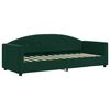 vidaXL Sof&aacute;-cama c/ gavet&atilde;o e colch&otilde;es 80x200cm veludo verde-escuro