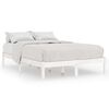 vidaXL Estrutura de cama king 150x200 cm madeira maci&ccedil;a branco