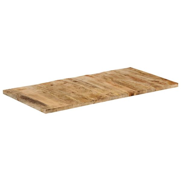 vidaXL Tampo de mesa 25-27 mm 120x60 cm madeira de mangueira maci&ccedil;a
