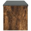 vidaXL Banco de Hall com almofada Carvalho Defumado 103 x 38 x 40 cm