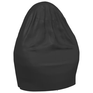 vidaXL Capa para cadeira ovo dupla &Oslash; 146x210 cm 420D oxford preto
