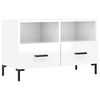 vidaXL M&oacute;vel de TV 80x36x50 cm derivados de madeira branco brilhante