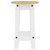 vidaXL 3 pcs conjunto de bar pinho maci&ccedil;o branco