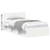 vidaXL Estrutura de Cama com Armazenamento Branco 90 x 200 cm