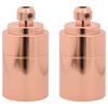 vidaXL Casquilhos de l&acirc;mpadas 2 pcs rosa dourado E27