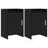 vidaXL Mesas de cabeceira 2 pcs Carvalho Preto 40 x 30 x 60 cm