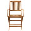 vidaXL 9 pcs conjunto jantar dobr&aacute;vel p/ jardim madeira ac&aacute;cia maci&ccedil;a