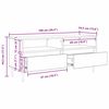 vidaXL Gabinete para TV com gaveta Madeira Antiga 100 x 34,5 x 44,5 cm