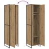 vidaXL Guarda-Roupa 2 pcs Carvalho Artesanal 50 x 50 x 200 cm