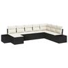 vidaXL Conjunto de Sof&aacute; de Jardim 8 unid. vime PE