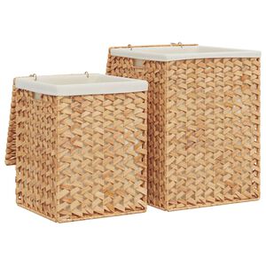 vidaXL Cestos para roupa suja 2 pcs jacinto de &aacute;gua