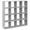 vidaXL Estante 137,5x29x137,5 cm derivados de madeira cinzento sonoma