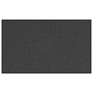vidaXL Tapete de Entrada Antracite e Preto 90 x 150 cm 100% Poliamida
