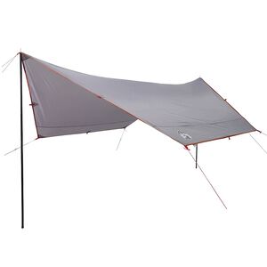 vidaXL Lona de campismo 430x380x210 cm imperme&aacute;vel cinza e laranja