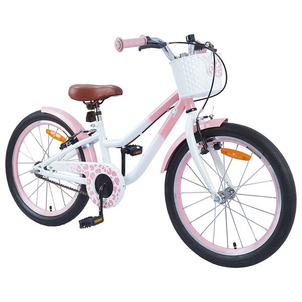 vidaXL Bicicleta Infantil 20 Polegadas para 6-11 Anos Rosa Claro