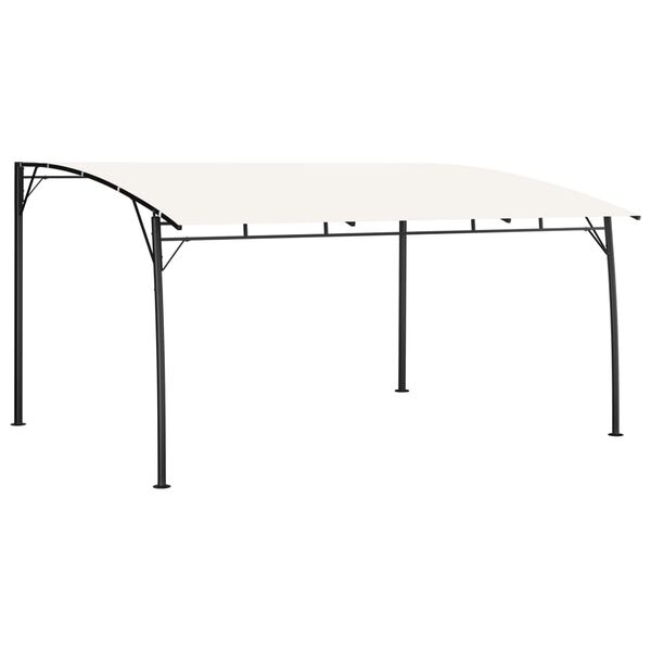 vidaXL Toldo para-sol de jardim 4x3x2,55 m cor creme