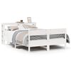 vidaXL Cama sem colch&atilde;o 120x200 cm madeira de pinho maci&ccedil;a branco