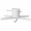 vidaXL Suporte para &Aacute;rvore de Natal Branco 50 x 50 x 15,5 cm A&ccedil;o