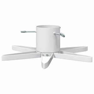 vidaXL Suporte para &Aacute;rvore de Natal Branco 50 x 50 x 15,5 cm A&ccedil;o