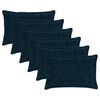 vidaXL Capa almofada 6 unid. HOUTEN Azul Marinho 50 x 80 cm