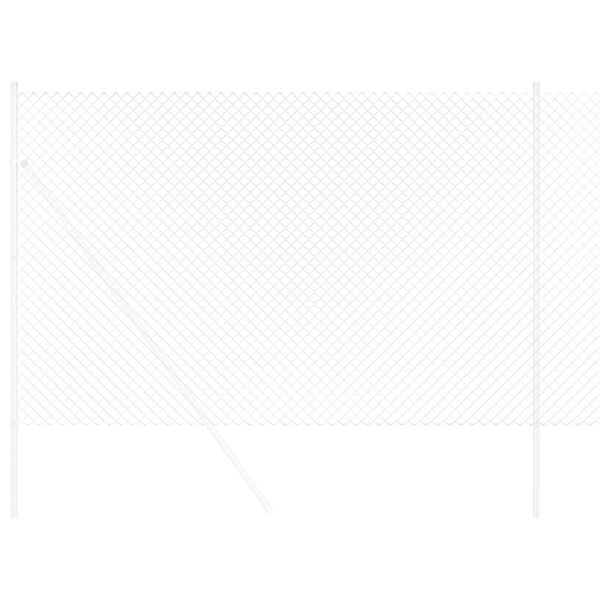 vidaXL Cerca de Malha Prateado 10 x 1,6 m A&ccedil;o galvanizado