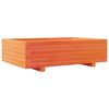 vidaXL Vaso/floreira de jardim 90x60x26,5 cm pinho maci&ccedil;o castanho-mel