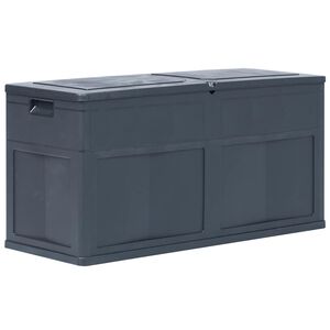 vidaXL Caixa de arruma&ccedil;&atilde;o para jardim 320 L preto