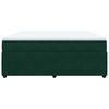 vidaXL Cama com molas/colch&atilde;o 180x200 cm veludo verde-escuro