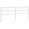 vidaXL Cabeceira de substitui&ccedil;&atilde;o 193 cm metal branco