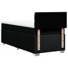vidaXL Cama com molas/colch&atilde;o 80x200 cm tecido preto