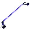 vidaXL L&acirc;mpada de aqu&aacute;rio LED com bra&ccedil;adeiras 75-90 cm azul e branco