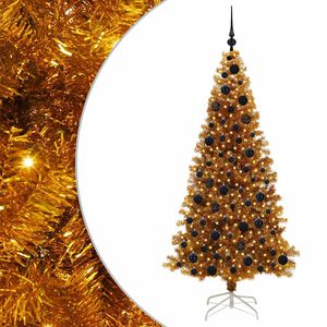 vidaXL &Aacute;rvore de Natal Ouro 180 cm PET