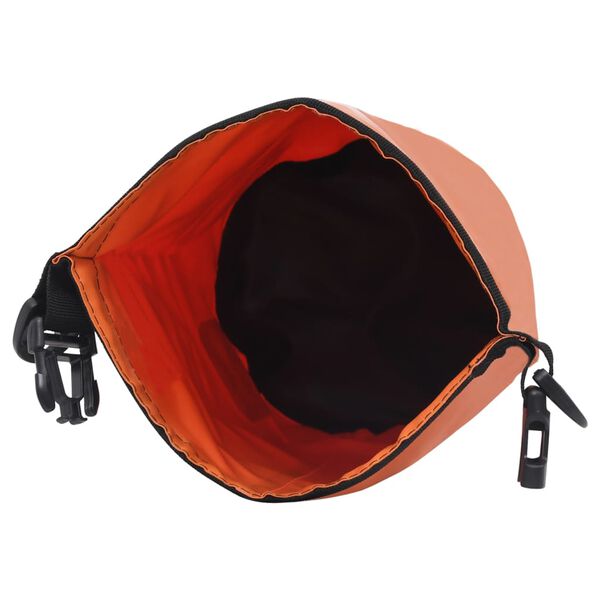 vidaXL Bolsa impermeável 5 L PVC laranja