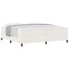 vidaXL Estrutura da Cama Creme 200 x 200 cm Tecido de veludo c&ocirc;tel&eacute;