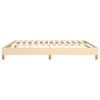 vidaXL Estrutura de cama com molas 160x200 cm tecido cor creme