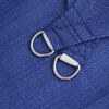 vidaXL Para-sol estilo vela retangular 160 g/m² 3x4,5 m PEAD azul