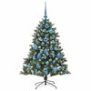 vidaXL &Aacute;rvore de Natal Artificial Verde 120 cm PVC, Pl&aacute;stico e A&ccedil;o